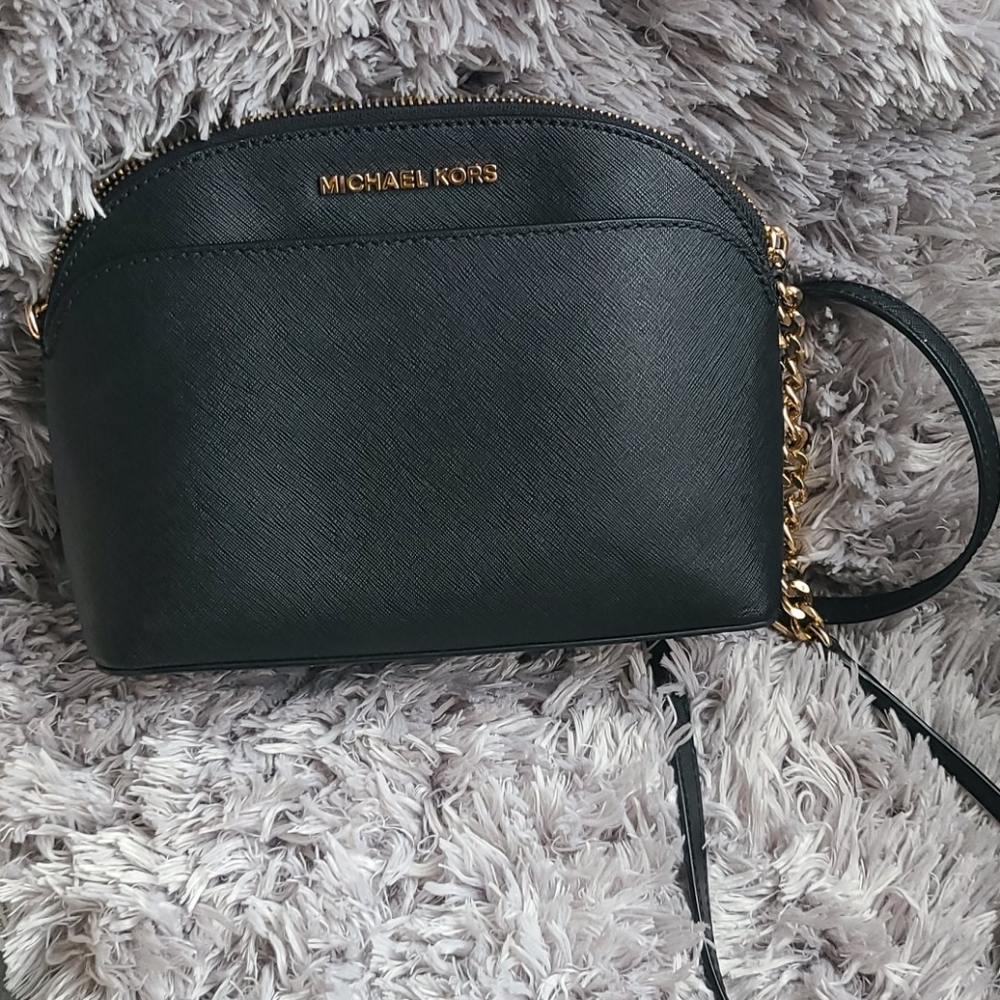 Black Michael Kors Emmy Crossbody Bag
